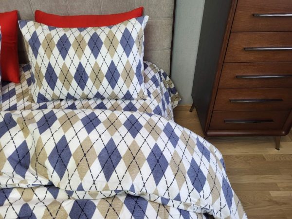 Ромб синій, Turkish flannel